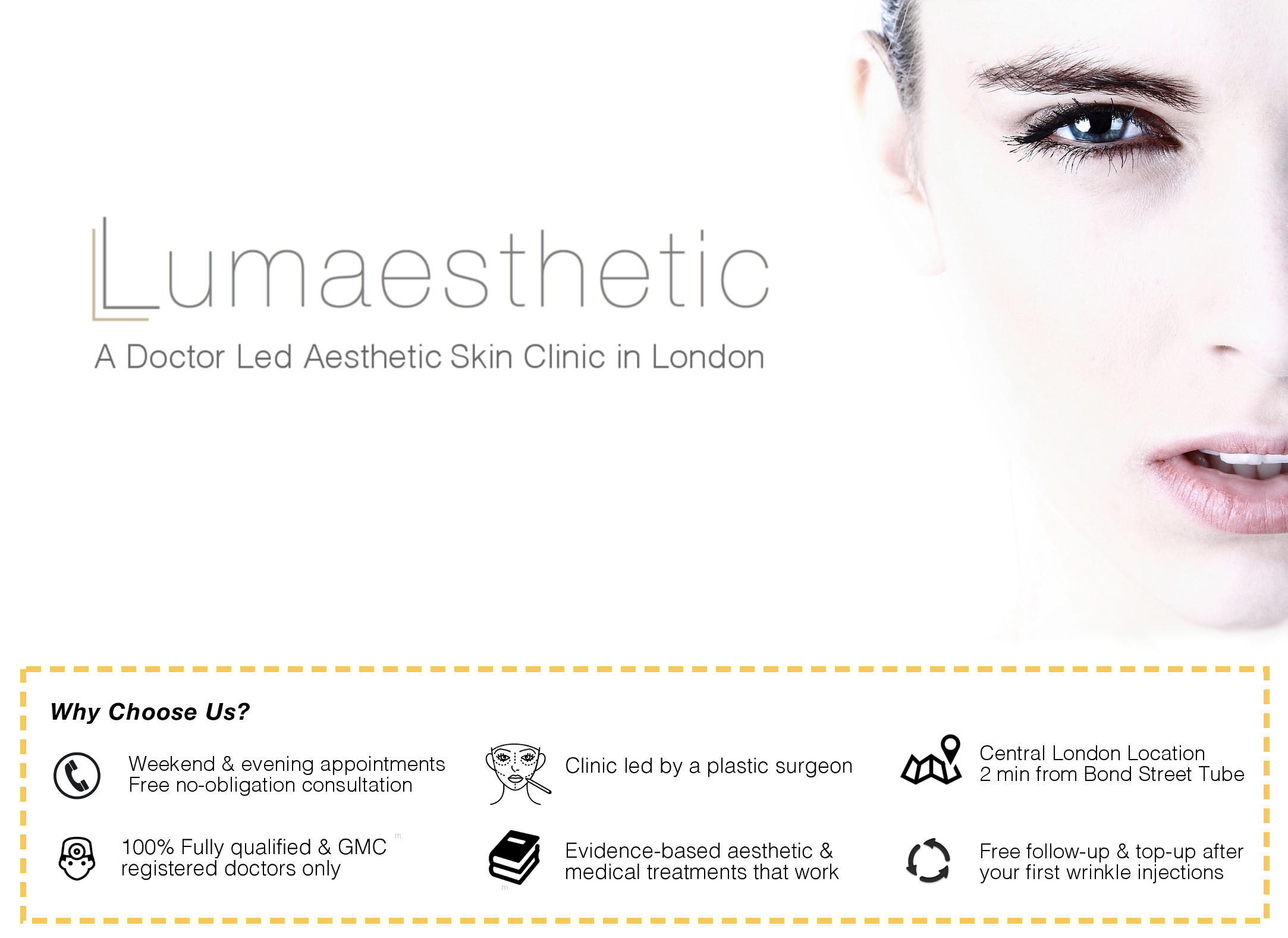 Skincare Clinic offering Botulinum toxin (botox), fillers, chemical peels